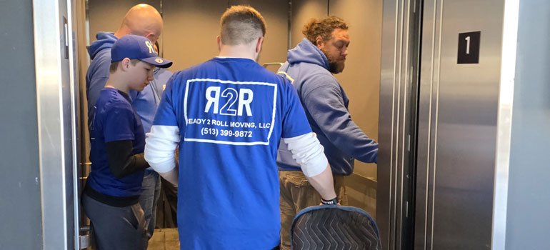 Furniture Movers 1 furniture movers in an elevator