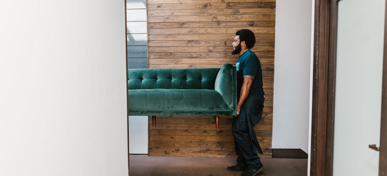 a mover with a couch
