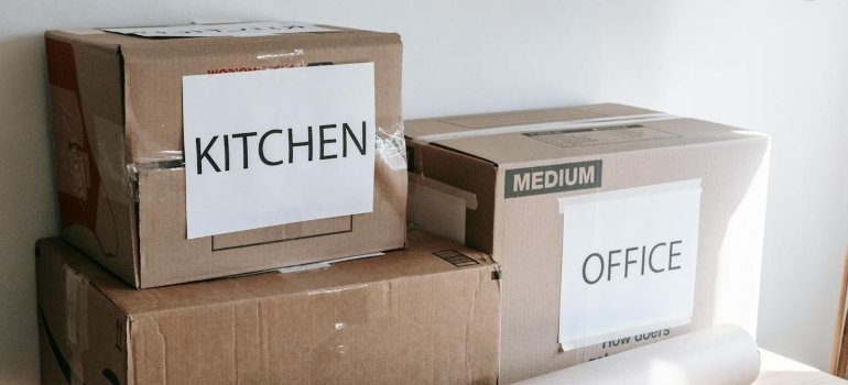 What you need to know before moving to Middletown Ohio 9 Packed boxes ready for a move, showing what you need to know before moving to Middletown Ohio efficiently.