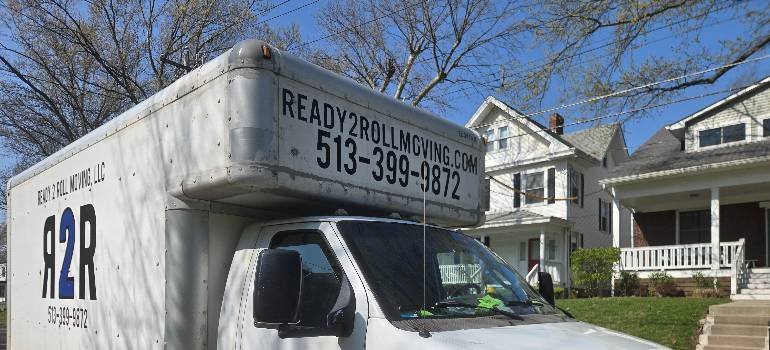 A practical guide for a relocation from Hamilton to Fairfield 8 Moving truck parked on residential street