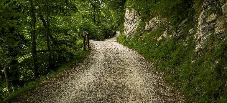 The best places in Ohio for outdoor enthusiasts 3 Gravel path beside rocky hillside and trees
