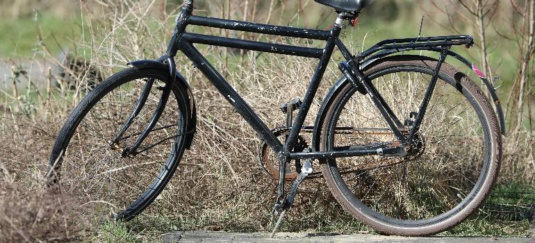 The best places in Ohio for outdoor enthusiasts 5 Black bike parked in dry grass