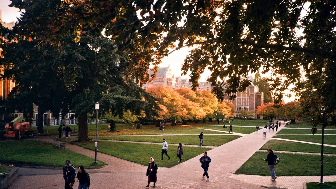 Campus walkways at the top 5 colleges in Ohio