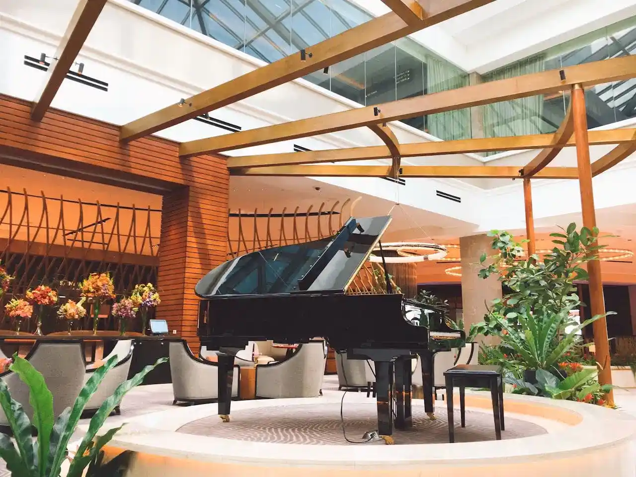 A grand piano.