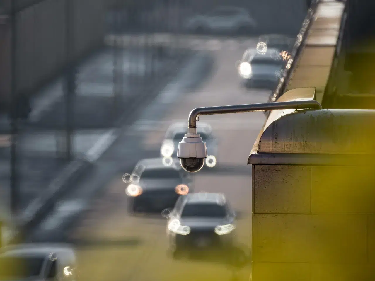 Traffic camera monitoring highway congestion in Ohio