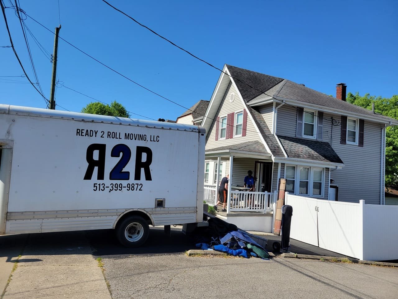 a moving van people need when moving into a new-build home in Mason OH